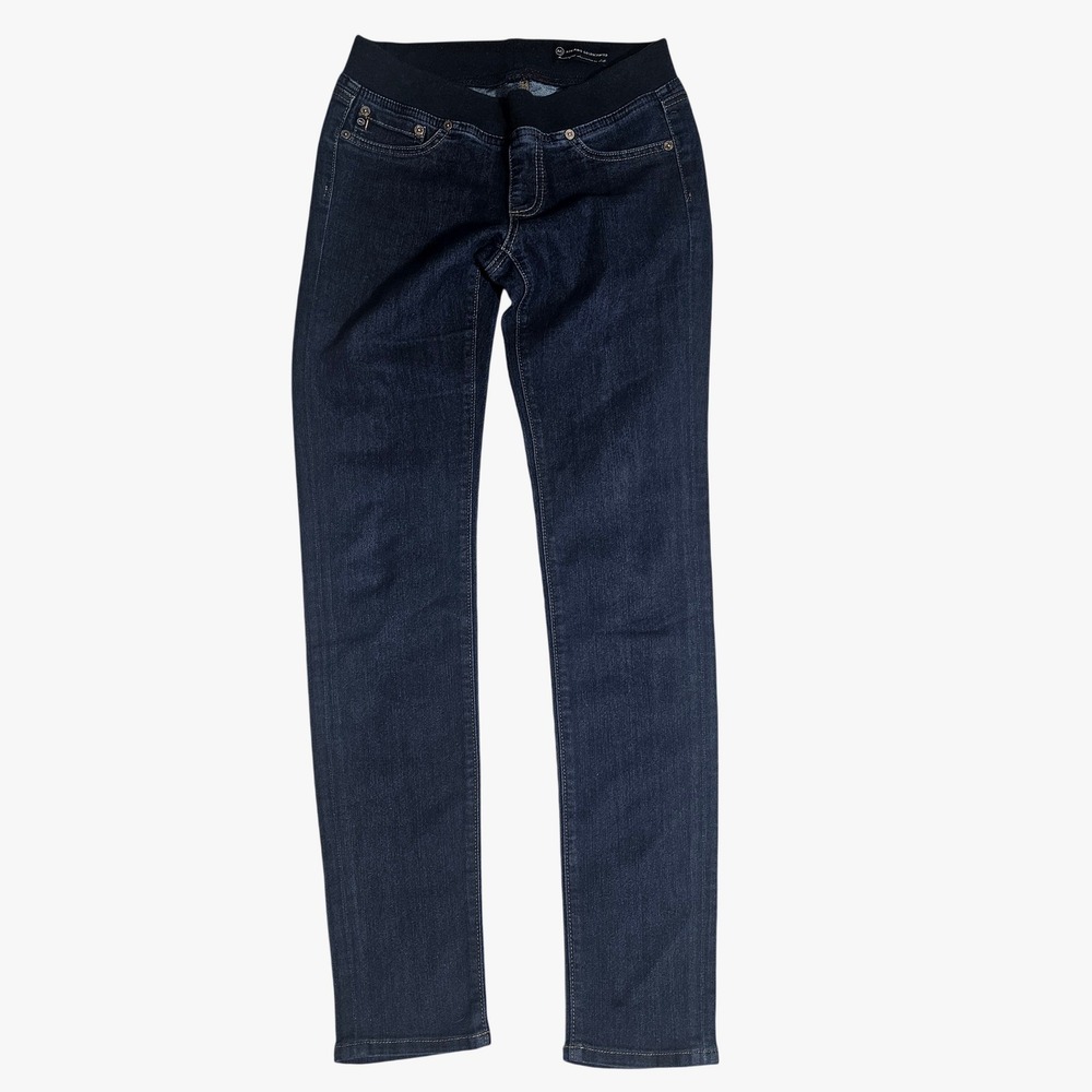 AG Adriano Goldschmied Secret Fit Belly Maternity Jeans Dark Wash Blue Size 28R